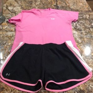 Under armour running athletic shorts
